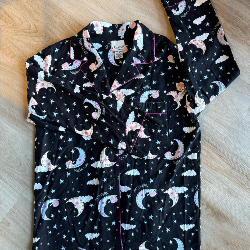 Jessica Night Sky Black Pajama Top